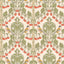 G P & J Baker BIRDS & CHERRIES RED/GREEN Wallpaper