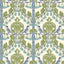 G P & J Baker BIRDS & CHERRIES GREEN/BLUE Wallpaper