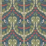 G P & J Baker BIRDS & CHERRIES INDIGO Wallpaper