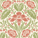 G P & J Baker IRIS MEADOW PINK/GREEN Wallpaper