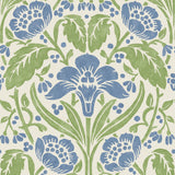 G P & J Baker IRIS MEADOW BLUE/GREEN Wallpaper