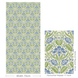 G P & J Baker IRIS MEADOW BLUE/GREEN Wallpaper