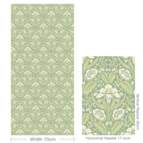 G P & J Baker IRIS MEADOW AQUA/GREEN Wallpaper