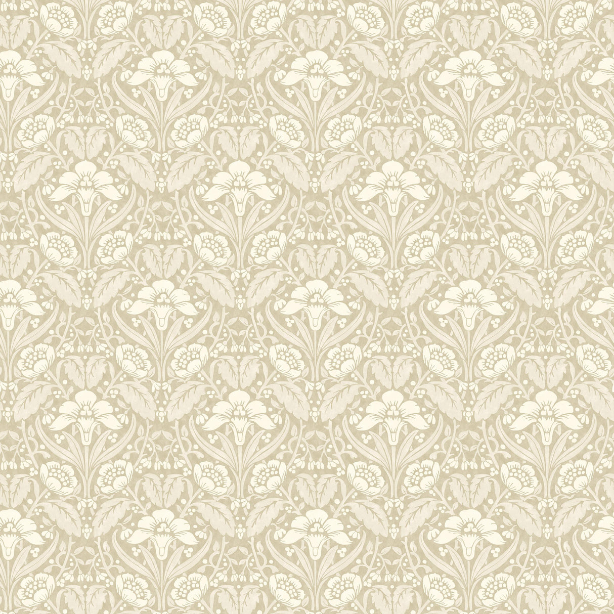 G P & J Baker IRIS MEADOW LINEN Wallpaper