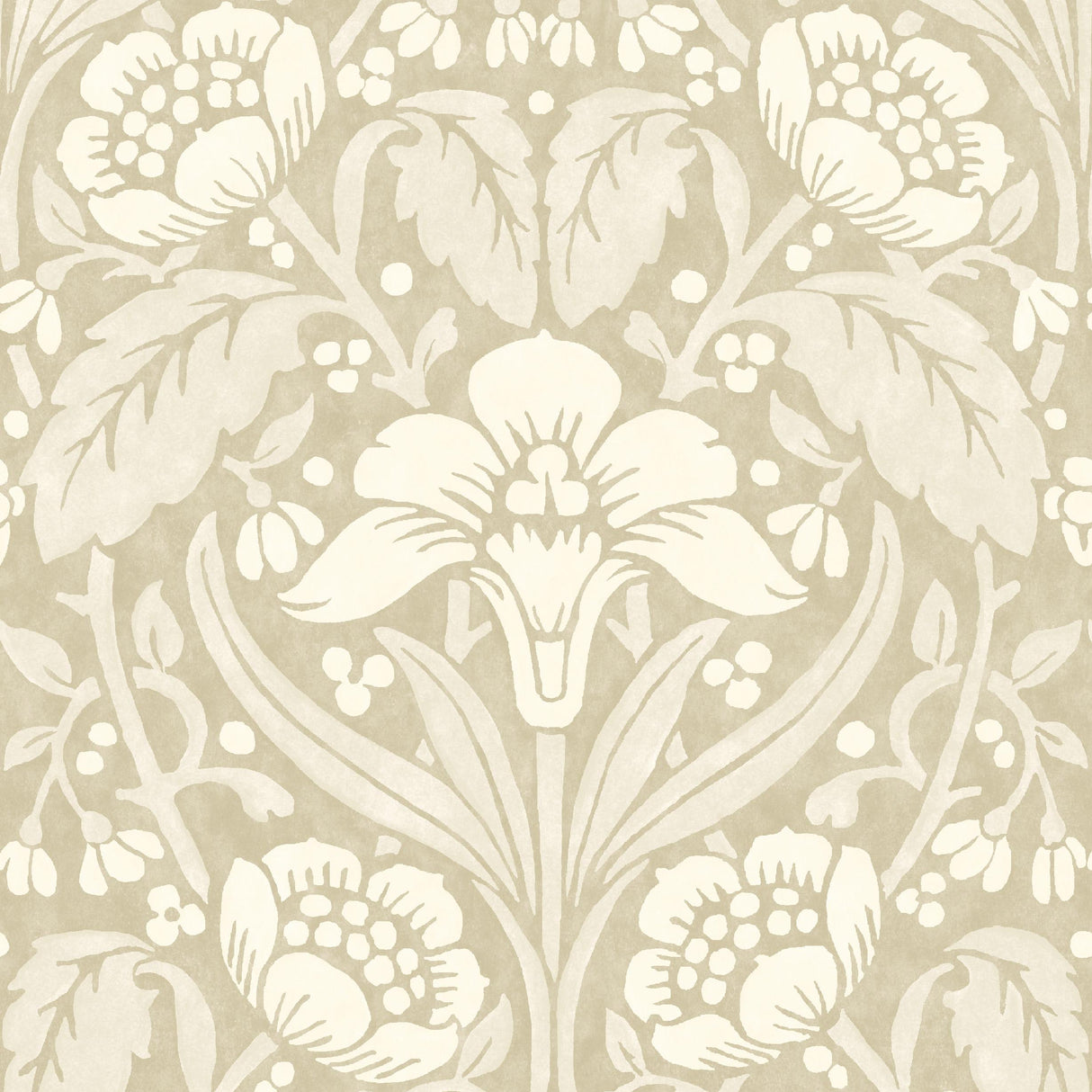G P & J Baker IRIS MEADOW LINEN Wallpaper