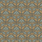 G P & J Baker IRIS MEADOW AQUA/OCHRE Wallpaper