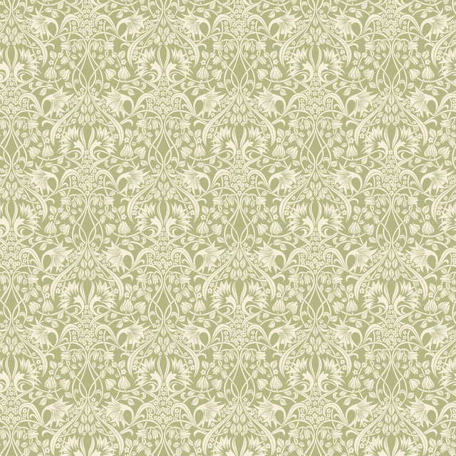 G P & J Baker FRITILLERIE GREEN Wallpaper