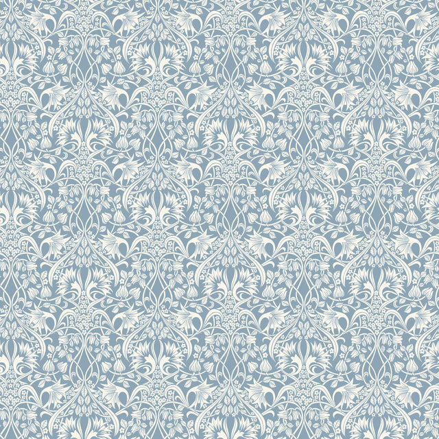 G P & J Baker FRITILLERIE BLUE Wallpaper