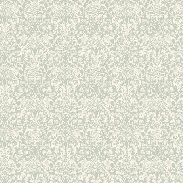 G P & J Baker FRITILLERIE AQUA Wallpaper