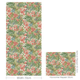 G P & J Baker TRUMPET FLOWERS RED/GREEN Wallpaper