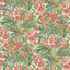 G P & J Baker TRUMPET FLOWERS RED/GREEN Wallpaper