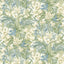 G P & J Baker TRUMPET FLOWERS BLUE/GREEN Wallpaper