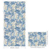 G P & J Baker TRUMPET FLOWERS BLUE Wallpaper