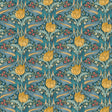 G P & J Baker TULIP & JASMINE TEAL Wallpaper