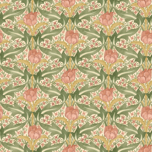 G P & J Baker TULIP & JASMINE BLUSH Wallpaper