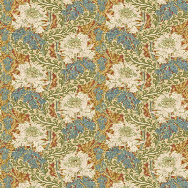 G P & J Baker BRANTWOOD RED/GREEN Wallpaper