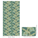 G P & J Baker BRANTWOOD INDIGO/TEAL Wallpaper