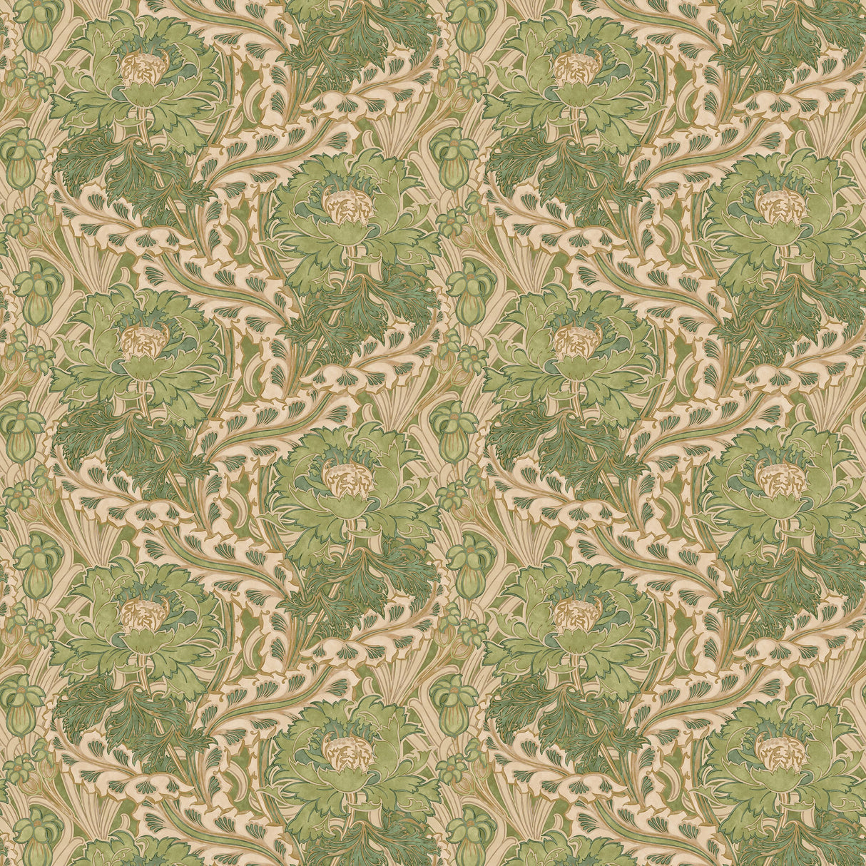 G P & J Baker BRANTWOOD GREEN Wallpaper