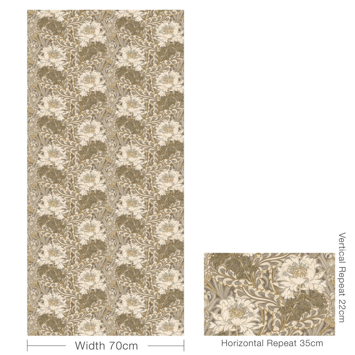 G P & J Baker BRANTWOOD WOODSMOKE Wallpaper