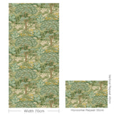 G P & J Baker RUSKIN GREEN Wallpaper