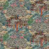 G P & J Baker RUSKIN RED/TEAL Wallpaper