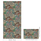 G P & J Baker RUSKIN RED/TEAL Wallpaper