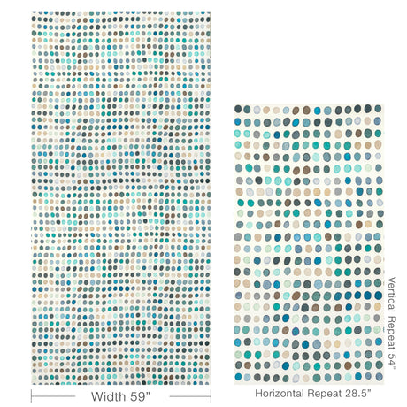 Lee Jofa TWISTER PRINT DENIM/AQUA Fabric