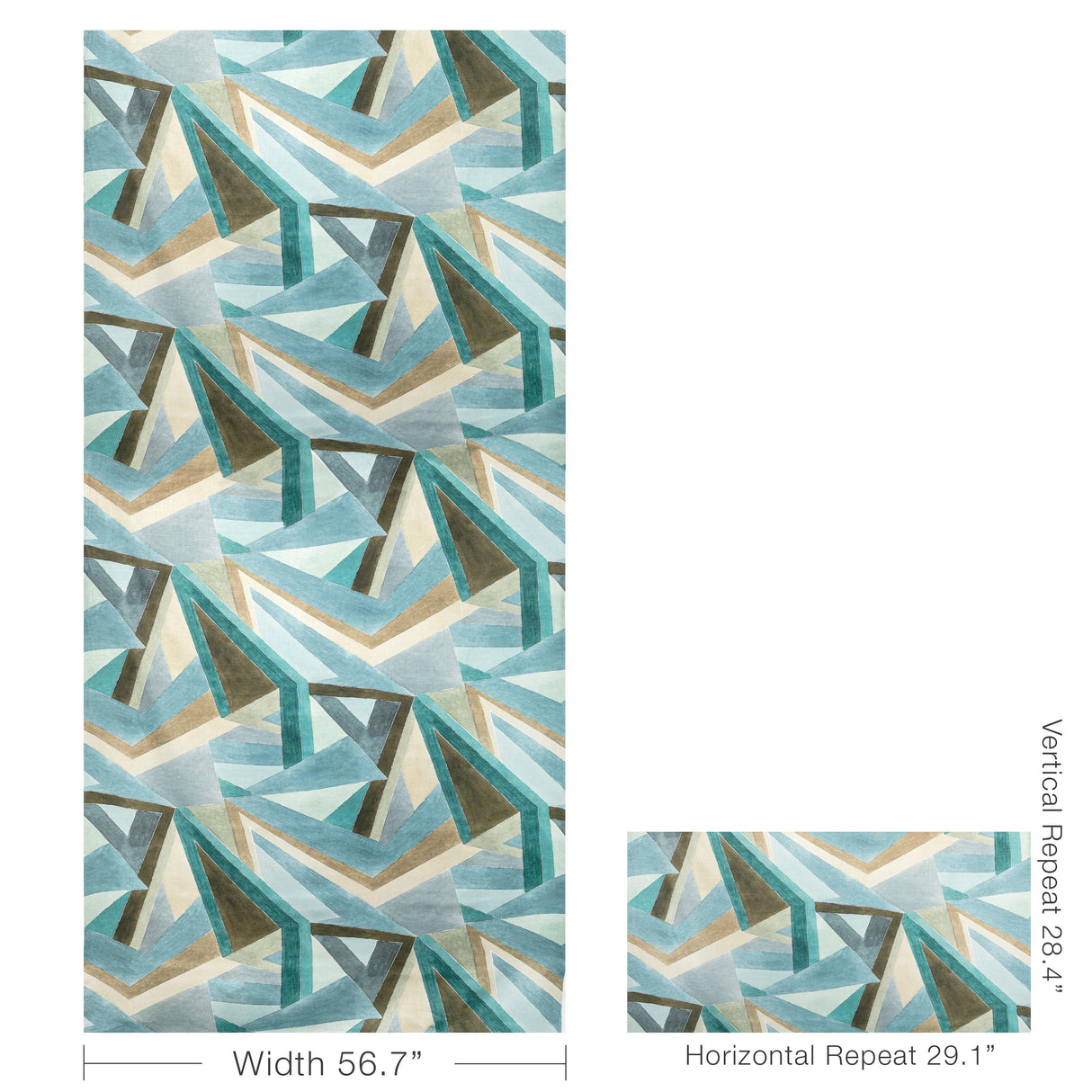 Lee Jofa ROULADE PRINT AQUA/DUNE Fabric