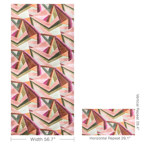 Lee Jofa ROULADE PRINT ROSE/LEAF Fabric