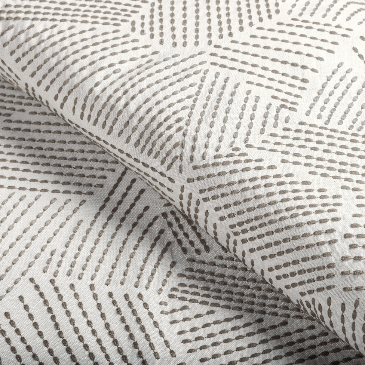 Lee Jofa CHORD EMBROIDERY ASH Drapery Fabric
