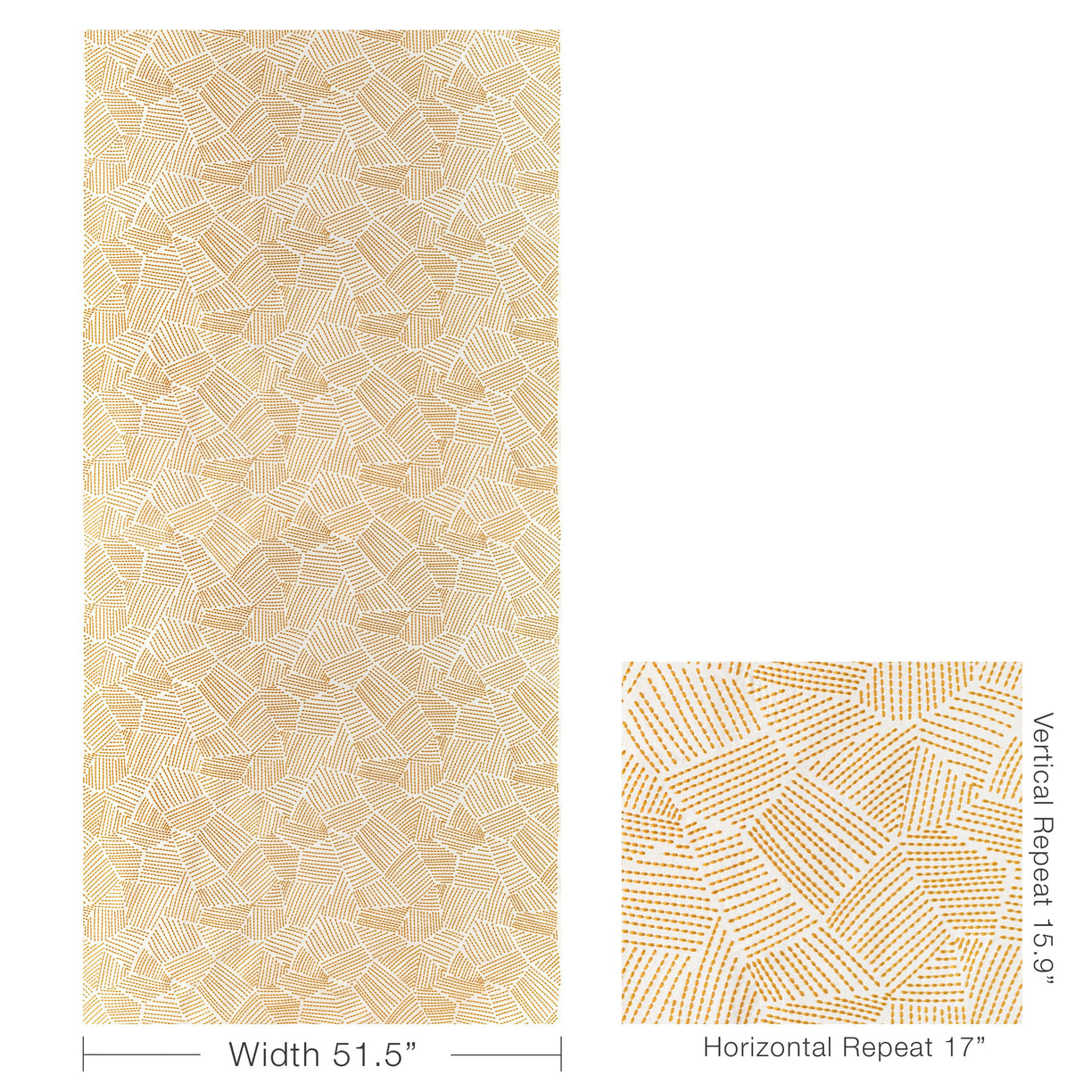 Lee Jofa CHORD EMBROIDERY GOLD Drapery Fabric