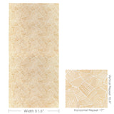 Lee Jofa CHORD EMBROIDERY GOLD Drapery Fabric