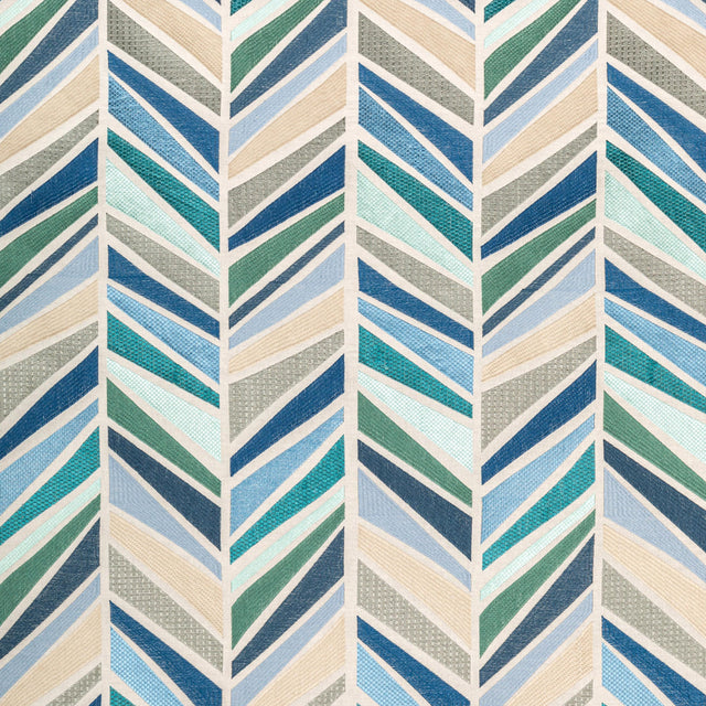 Lee Jofa TALA EMBROIDERY AEGEAN Drapery Fabric
