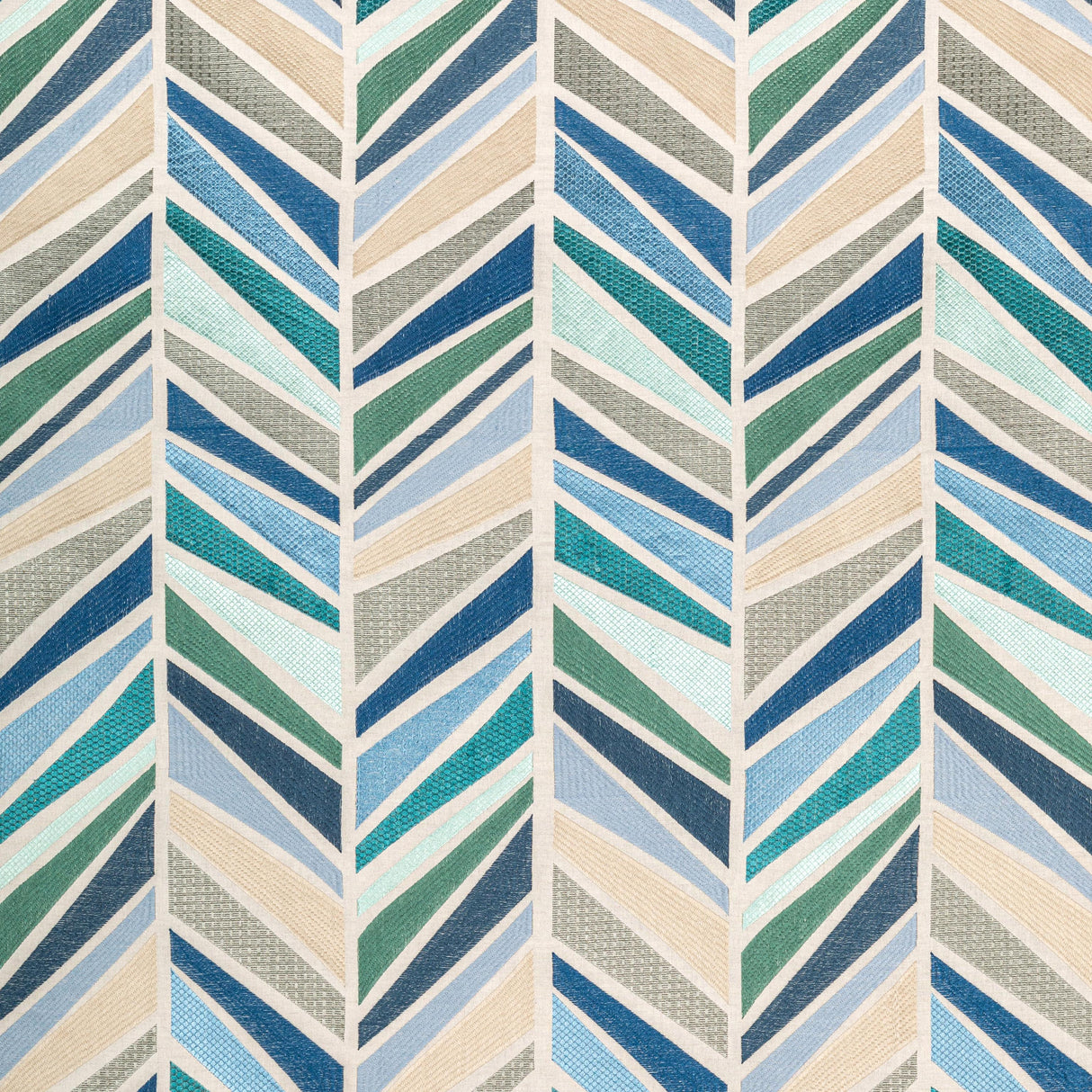 Lee Jofa TALA EMBROIDERY AEGEAN Drapery Fabric