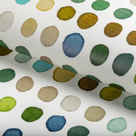 Lee Jofa TWISTER PAPER KIWI/SLATE Wallpaper