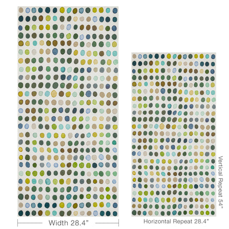 Lee Jofa TWISTER PAPER KIWI/SLATE Wallpaper