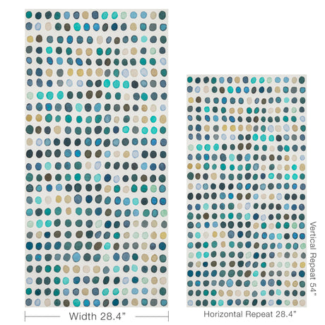 Lee Jofa TWISTER PAPER DENIM/AQUA Wallpaper