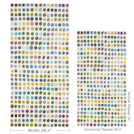 Lee Jofa TWISTER PAPER BLUE/LEAF Wallpaper