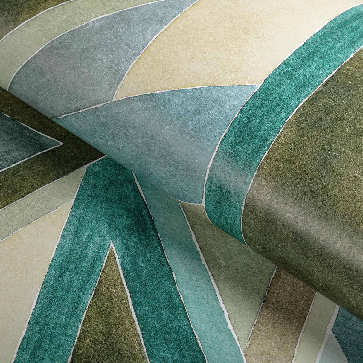 Lee Jofa ROULADE PAPER AQUA/DUNE Wallpaper