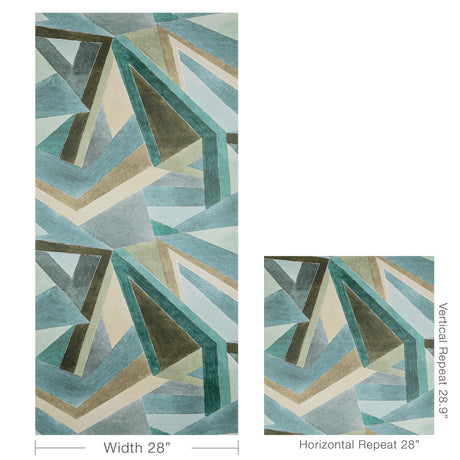 Lee Jofa ROULADE PAPER AQUA/DUNE Wallpaper