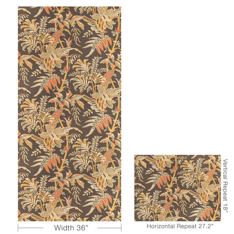 Brunschwig & Fils SEYCHELLES TAUPE Wallpaper