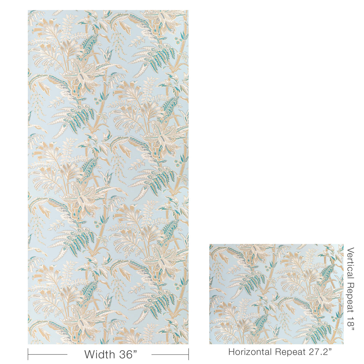 Brunschwig & Fils SEYCHELLES DOVE Wallpaper