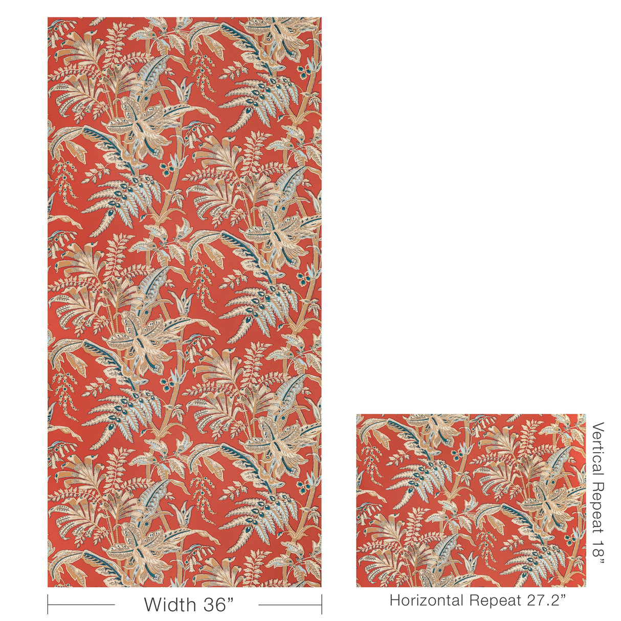 Brunschwig & Fils SEYCHELLES CORAL Wallpaper