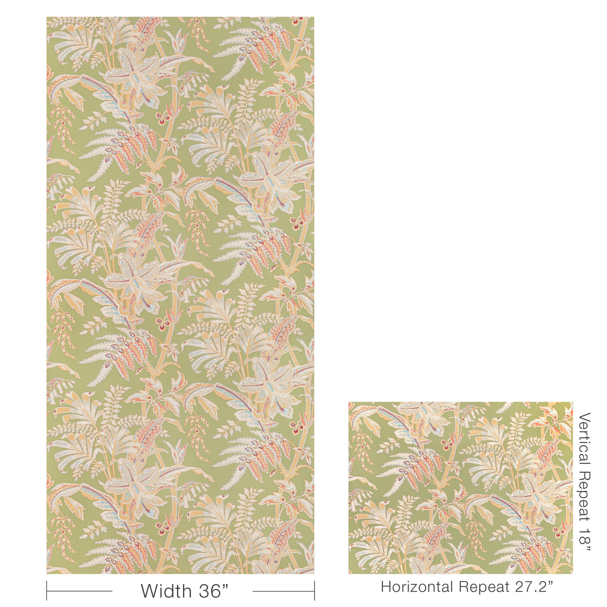 Brunschwig & Fils SEYCHELLES LEAF Wallpaper