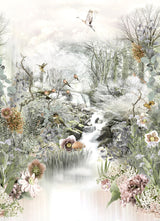 Brewster Home Fashions Fable Wall Mural Multicolor Wallpaper
