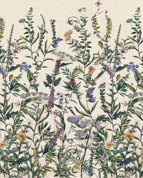 Brewster Home Fashions Flowering Herbs Wall Mural Greens Wallpaper