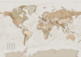 Brewster Home Fashions Earth Map Wall Mural
