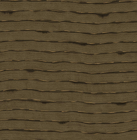 A-Street Prints Naia Brown Horizontal Wavy Lines Wallpaper