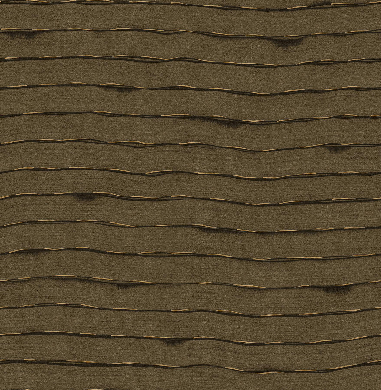 A-Street Prints Naia Horizontal Wavy Lines Brown Wallpaper