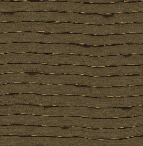 A-Street Prints Naia Horizontal Wavy Lines Brown Wallpaper